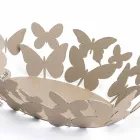 Qendër moderne ovale në hekur të bardhë ose beige të bërë në Itali - Leiden Viadurini