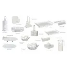 Qendra moderne ovale në dorën e hekurt të çmuar të bërë në Itali - Leiden Viadurini