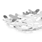 Square Squarepiece Dizajn Bashkëkohor Dekoruar Metal Argjendi - Cordoba Viadurini