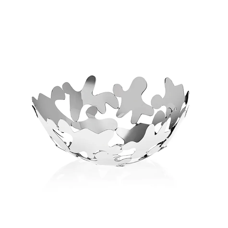 Pjesë e rrumbullakët Dizajn bashkëkohor i dekoruar me metal argjendi - Cordoba Viadurini