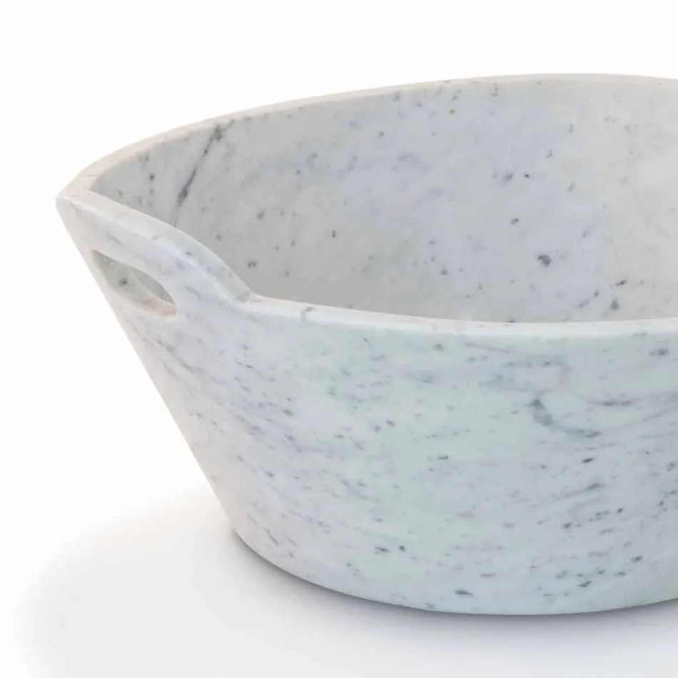 Shporta në Mermer të Bardhë Carrara me Projektim Luksoz Italian - Tinozzo Viadurini