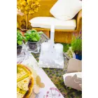 Shporta Mbajtëse në Kupën e Hekurit me Lule Dizajn Moderne Made in Italy - Marken Viadurini