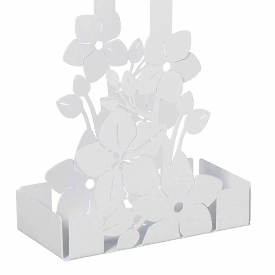 Shporta Mbajtëse në Kupën e Hekurit me Lule Dizajn Moderne Made in Italy - Marken Viadurini