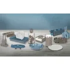 Shporta Mbajtëse në Kupën e Hekurit me Lule Dizajn Moderne Made in Italy - Marken Viadurini