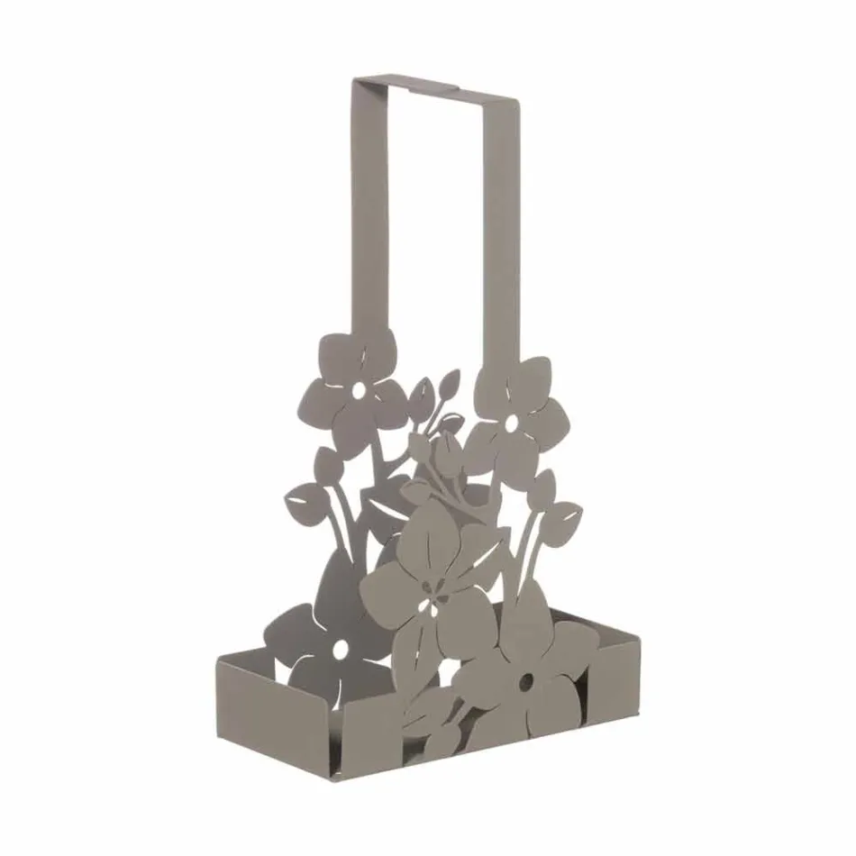 Shporta Mbajtëse në Kupën e Hekurit me Lule Dizajn Moderne Made in Italy - Marken Viadurini