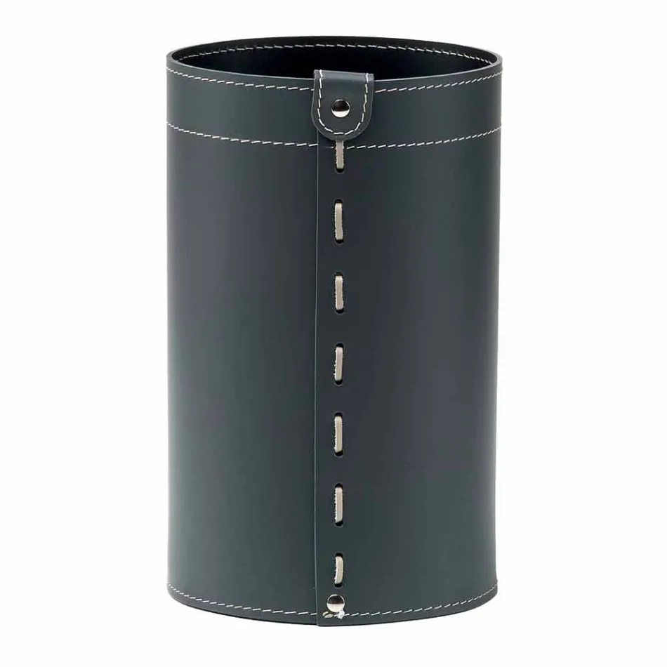 Shporta letre të mbeturinave në lëkure të bëra me dorë të rigjeneruar Battista Viadurini