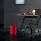 Shporta letre e mbeturinave e bërë në Itali në lëkurën e rigjeneruar Canistro Viadurini