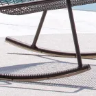 Shezlong lëkundëse për natyrë në metal të galvanizuar Prodhuar në Itali - Vikas Viadurini