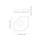 Shez Longu Corner Garden në Pëlhurë Prodhuar në Itali - Rubik Viadurini