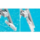 Long Garden Chaise Longue me Parasol dhe Mbështetëse të Mbërthendur - Arnold Viadurini