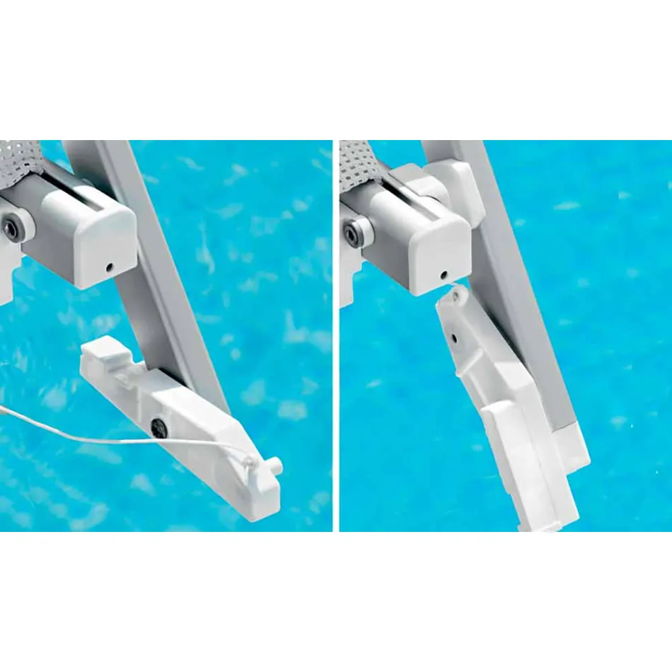 Long Garden Chaise Longue me Parasol dhe Mbështetëse të Mbërthendur - Arnold Viadurini