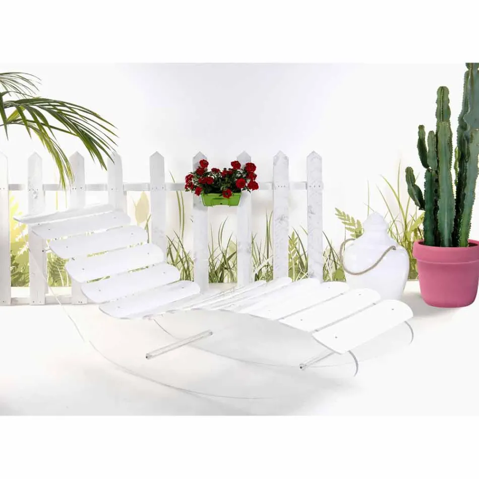 Designer Chaise longue në plexiglass transparente Josue e bërë në Itali Viadurini