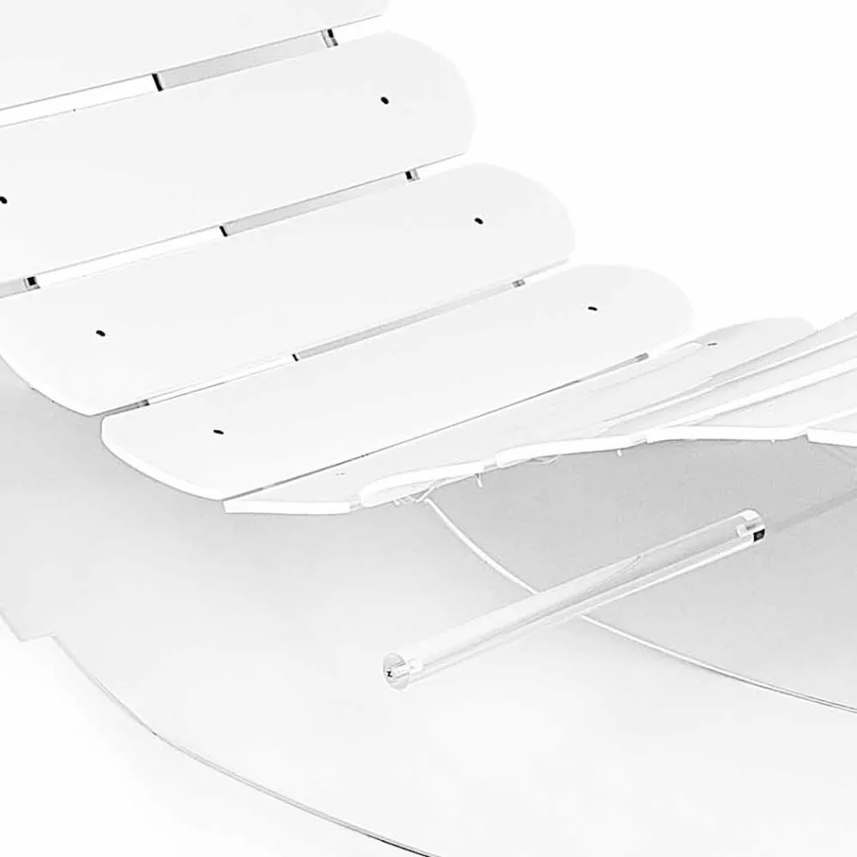 Designer Chaise longue në plexiglass transparente Josue e bërë në Itali Viadurini