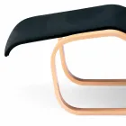 Shezlongu në Dru të Mështeknës me sedilje pambuku të prodhuara në Itali - Fortaleza Viadurini