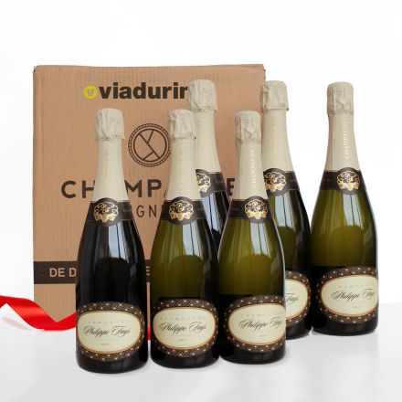 Champagne Cuvee ekskluzive për paketimin Viadurini me 3 shishe "Champagne de Vignerons" Viadurini