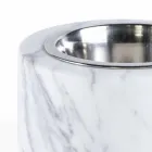 Qentë dhe macet tas në mermerin e bardhë Carrara të bërë në Itali - Ciotta Viadurini