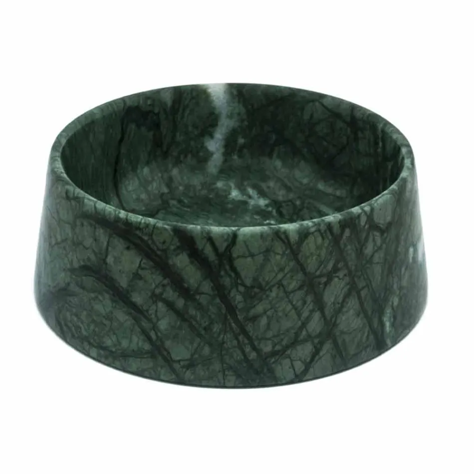 Kovë Moderne Qeni dhe Mace në Portokalli Rozë ose Mermer të Gjelbër Guatemalë - Catt Viadurini