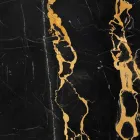 Tas i madh i rrumbullakët në Portoro ose Paonazzo mermer i bërë në Itali - xham Viadurini