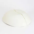 Thasë me Porcelan të Bardhë dhe Dizajn Luksoz Italian Leaf Gold - Cicatroro Viadurini