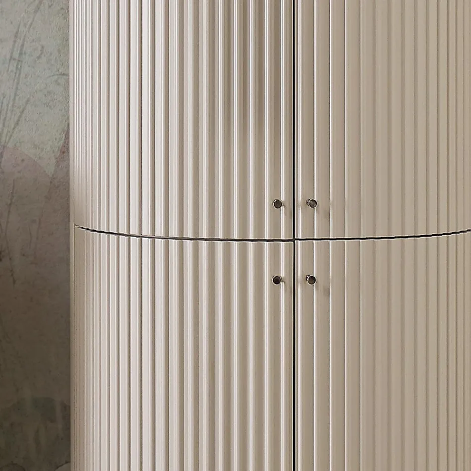 Kolona me Katër Dyer me Përpunim Cannetté Made in Italy - Karamele Viadurini