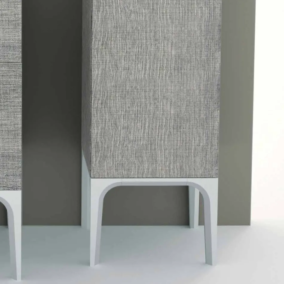 Kolonë banjo me 2 dyer në eko-dru Ambra me dizajn modern, prodhuar në Itali Viadurini