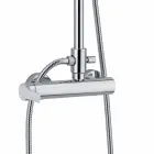 Kolonë dushi me mikser me levë të vetme bronzi prodhuar në Itali - Padula Viadurini