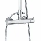 Kolona e dushit me mikser termostatik në tunxh prodhuar në Itali - Gallo Viadurini