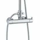 Kolona e dushit me mikser termostatik në tunxh prodhuar në Itali - Gallo Viadurini