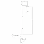 Kolona e dushit të kopshtit në çelik të pandryshkshëm të kromuar prodhuar në Itali - Modeo Viadurini