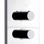 Kolona termostatike e dushit në mur në çelik të pandryshkshëm të prodhuar në Itali - Pampo Viadurini