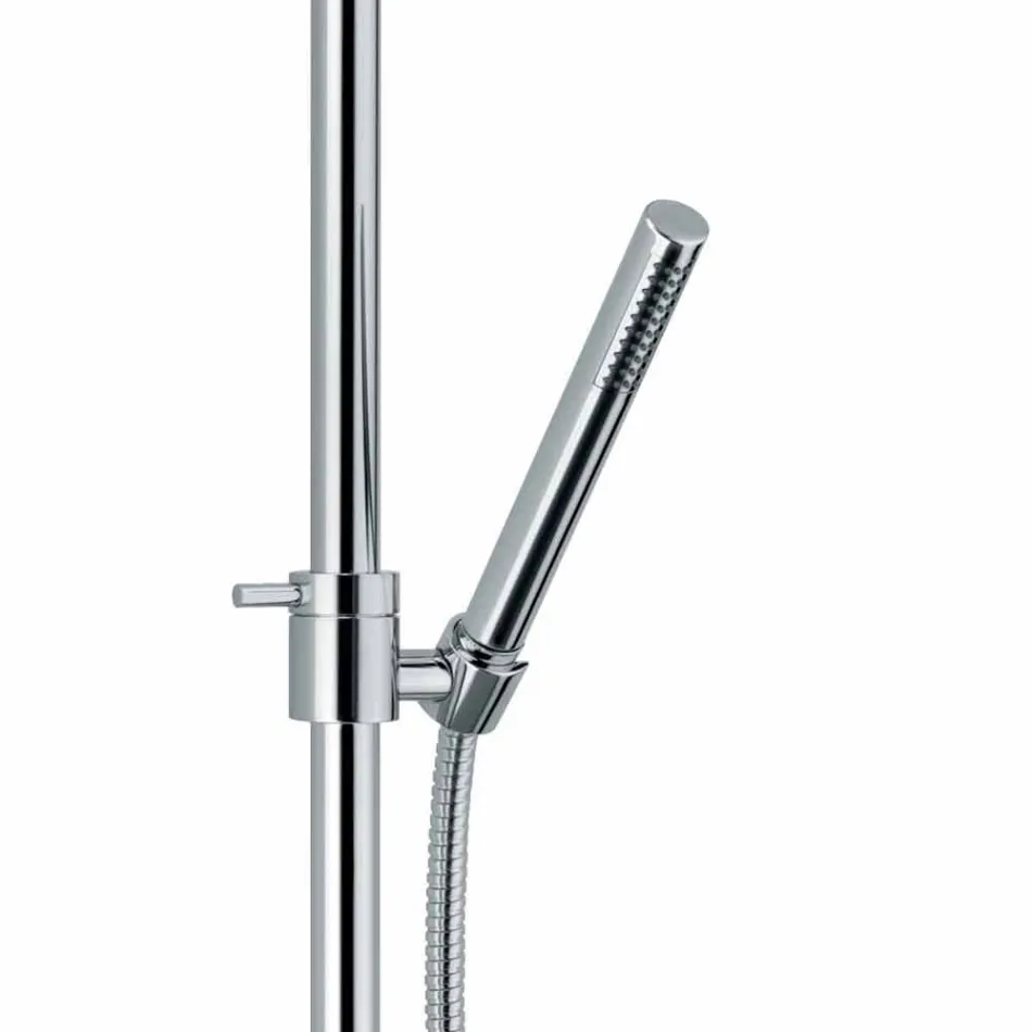 Kolonë luksoze dushi në fund të kromit të bronzit Prodhuar në Itali - Gallo Viadurini