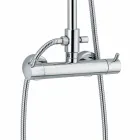 Kolonë luksoze dushi në fund të kromit të bronzit Prodhuar në Itali - Gallo Viadurini