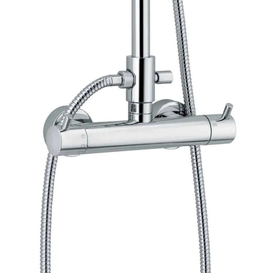 Kolonë luksoze dushi në fund të kromit të bronzit Prodhuar në Itali - Gallo Viadurini