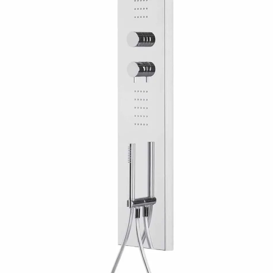 Kolonë dushi çeliku me koka reshje shiu prodhuar në Itali - Marinar Viadurini