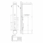 Kolonë dushi çeliku me koka reshje shiu prodhuar në Itali - Marinar Viadurini