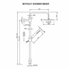 Kolonë dushi prej bronzi me dush Abs dhe Kreu dushi i bërë në Itali - Kapuç Viadurini