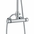 Kolonë dushi prej bronzi me mikser termostatik prodhuar në Itali - Gallo Viadurini