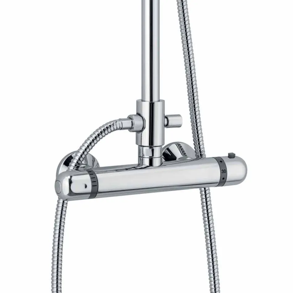 Kolonë dushi prej bronzi me mikser termostatik prodhuar në Itali - Gallo Viadurini