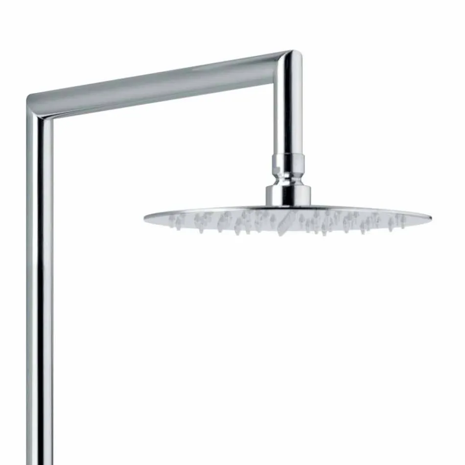 Kolonë dushi prej bronzi me kokë dushi dhe dush ABS prodhuar në Itali - Padula Viadurini