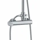 Kolonë dushi prej bronzi me kokë dushi dhe dush ABS prodhuar në Itali - Padula Viadurini