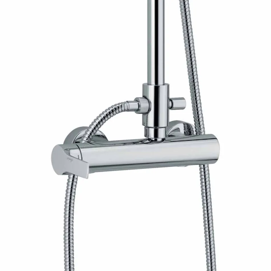 Kolonë dushi prej bronzi me kokë dushi dhe dush ABS prodhuar në Itali - Padula Viadurini