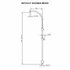 Kolona e dushit prej bronzi me kokë të rrumbullakët çeliku të prodhuar në Itali - Kennedy Viadurini