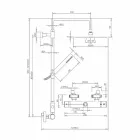 Kolona e dushit prej bronzi me kokë të rrumbullakët dushi ultra të hollë prodhuar në Itali - Merio Viadurini