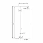 Kolonë dushi në bronz të kromuar me kokë çeliku dushi Prodhuar në Itali - Marlo Viadurini