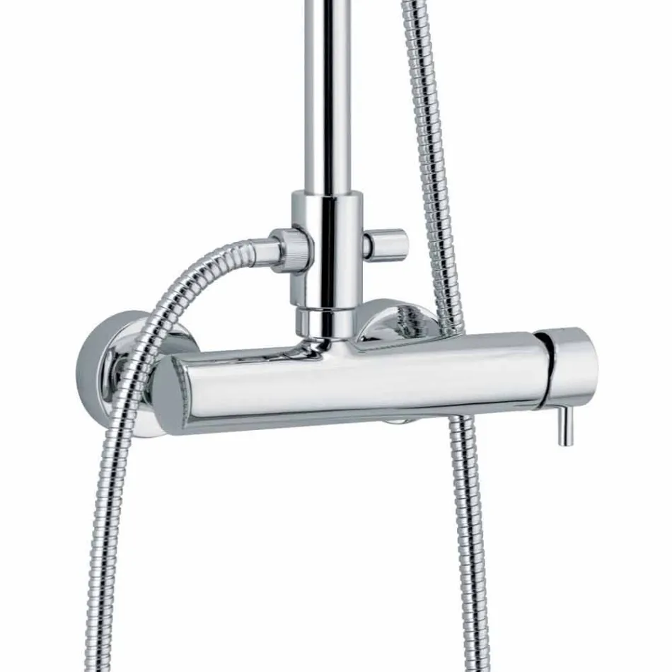 Kolona e dushit në projektin Sheshi bronzi i kromuar Prodhuar në Itali - Padula Viadurini