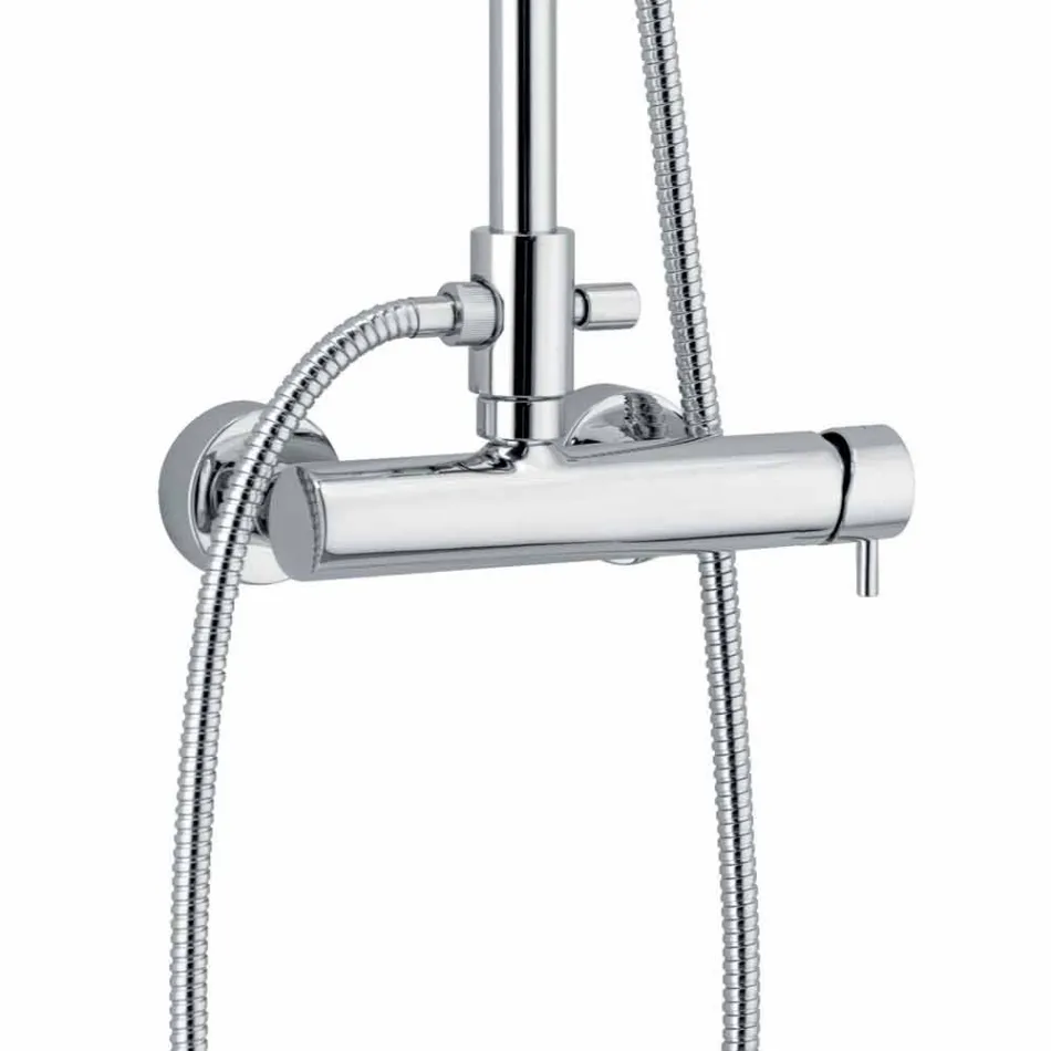 Kolona e dushit në projektin Sheshi bronzi i kromuar Prodhuar në Itali - Padula Viadurini