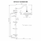 Kolona e dushit prej bronzi Pa Përzierës Dizajn Klasik Prodhuar në Itali - Yunda Viadurini