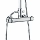 Kolona moderne e dushit në fund të kromit të bronzit Prodhuar në Itali - Gallo Viadurini