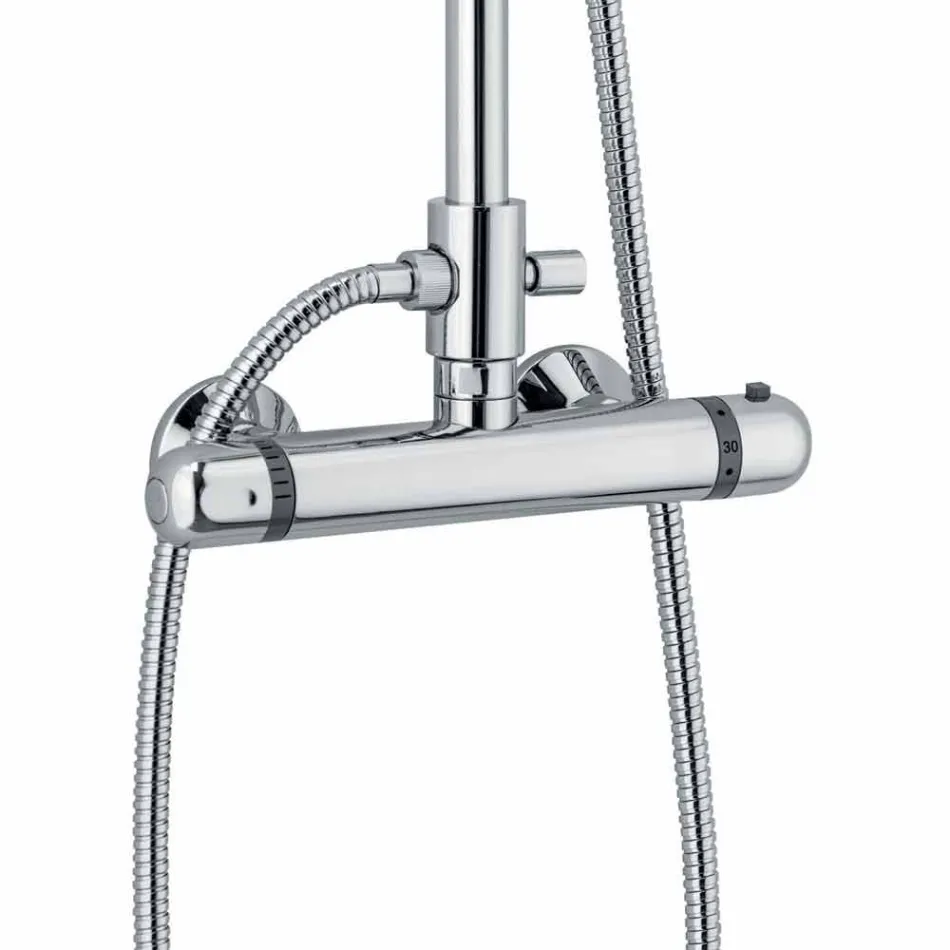 Kolona moderne e dushit në fund të kromit të bronzit Prodhuar në Itali - Gallo Viadurini