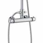 Kolona moderne e dushit në fund të kromit të bronzit Prodhuar në Itali - Gallo Viadurini